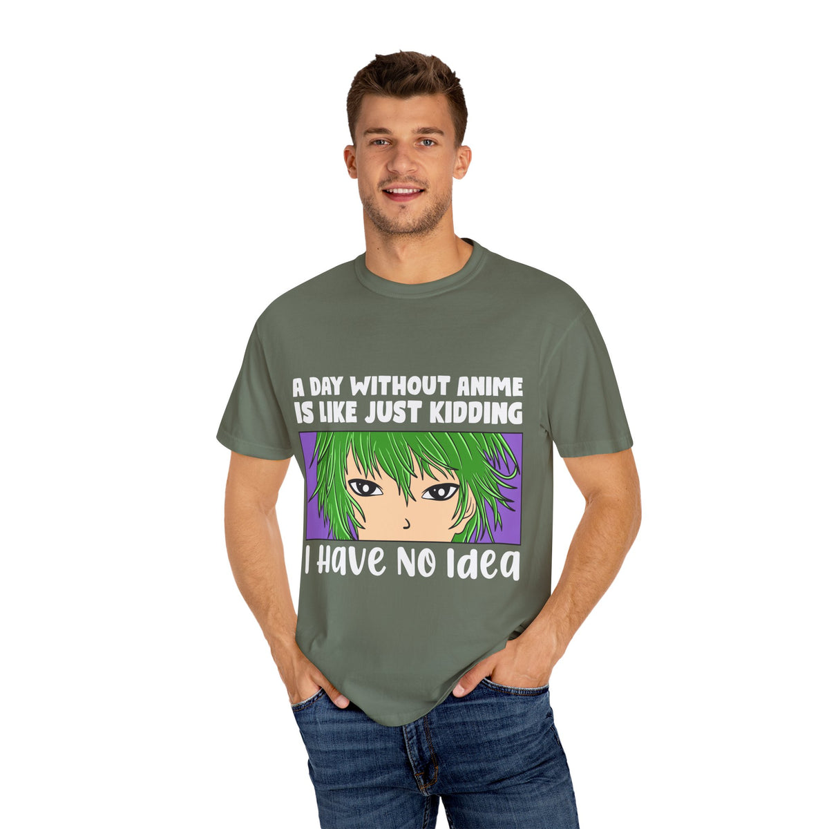 Anime Style Shirt – A Day Without Anime Tee Manga Graphic Top