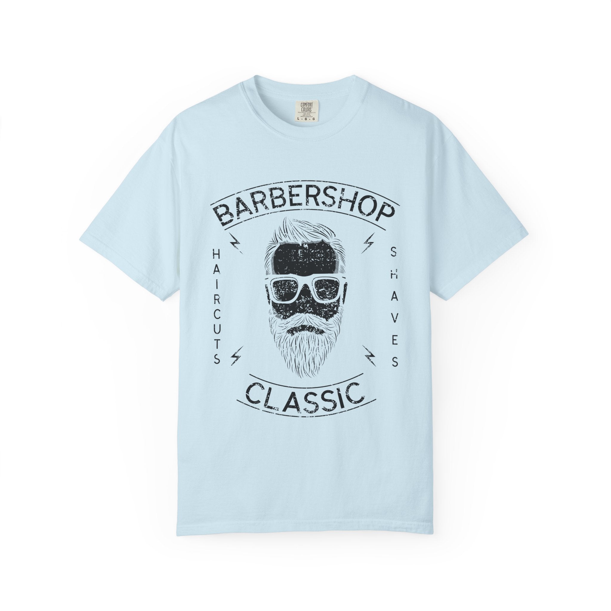 Barbershop Haircuts Shaves Classic Design Trendy T-Shirt - Sinful Threads