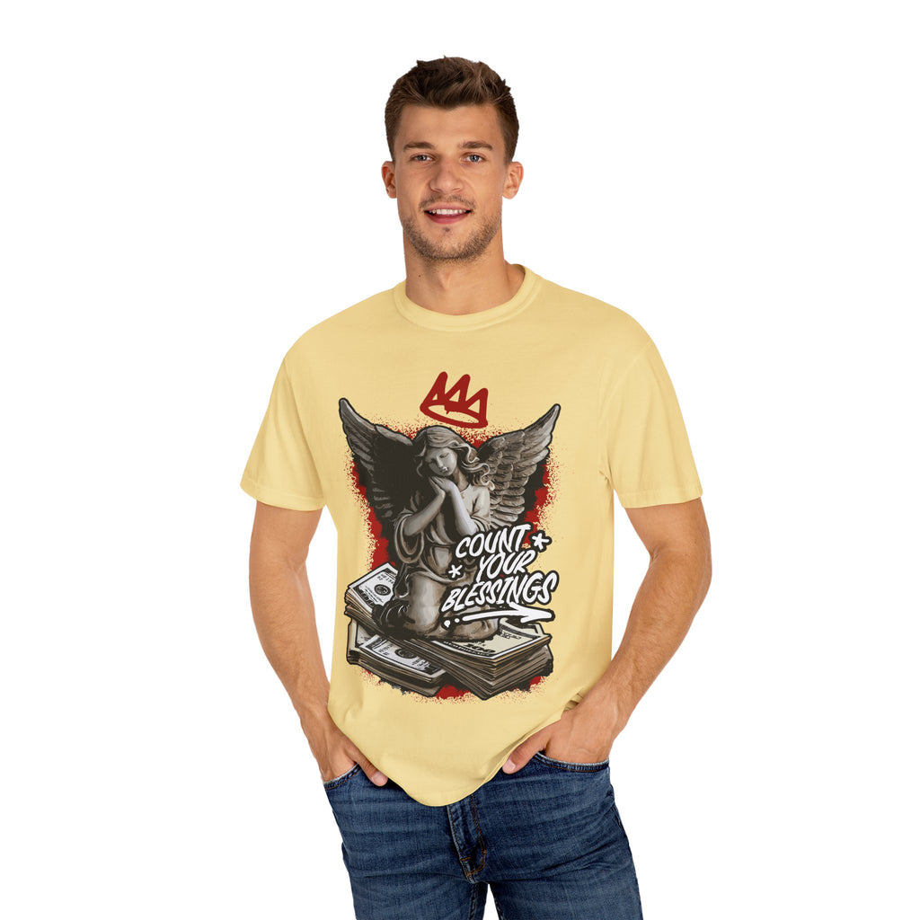Count Your Blessings Angel Tee – Crown Inspired Shirt - Sinful Threads