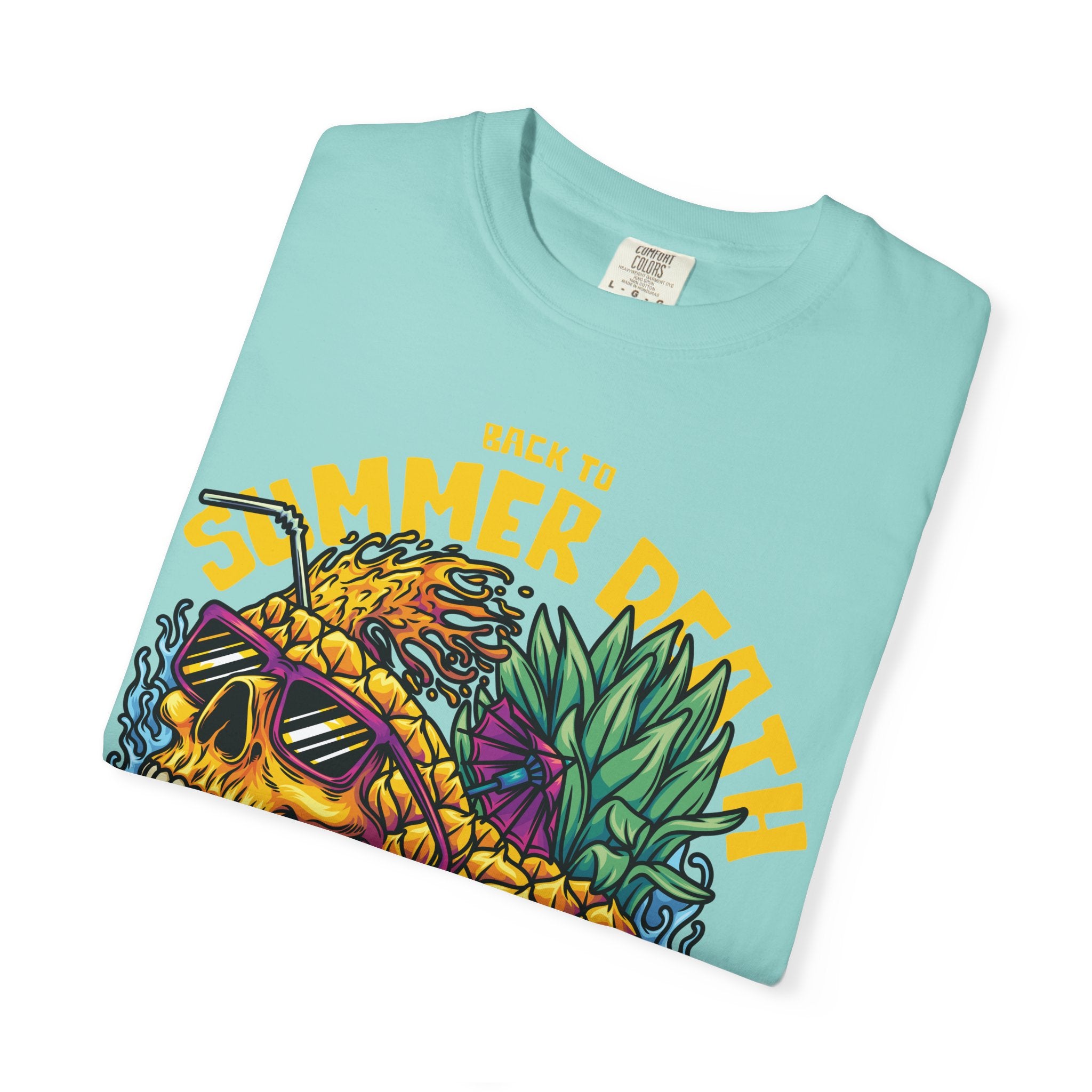 Pineapple Skull Tee - Tropical Skull Tee - Edgy Summer Gift - Sinful Threads