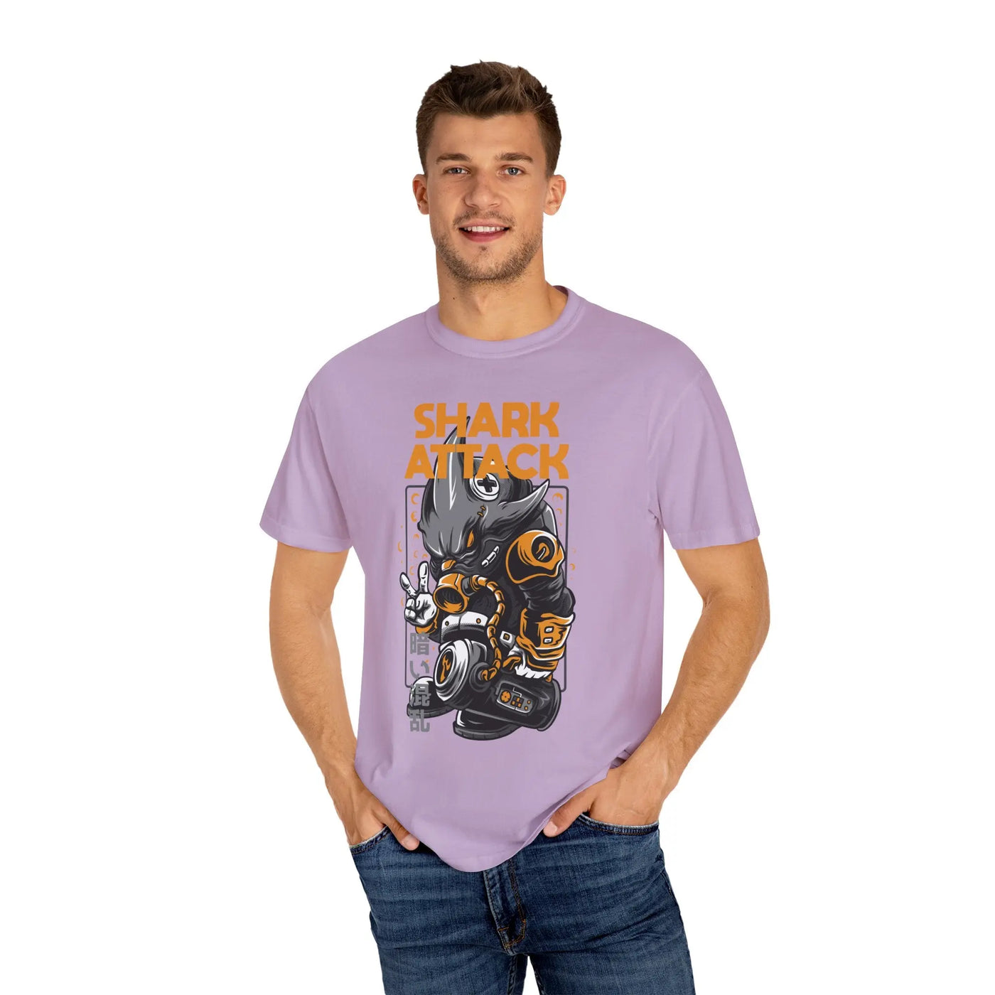 Shark Attack Bold Graphic Unisex T-Shirt - Sinful Threads