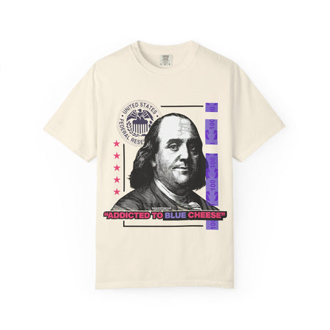 Blue Cheese Tee – Ben Franklin Dollar Bill Streetwear