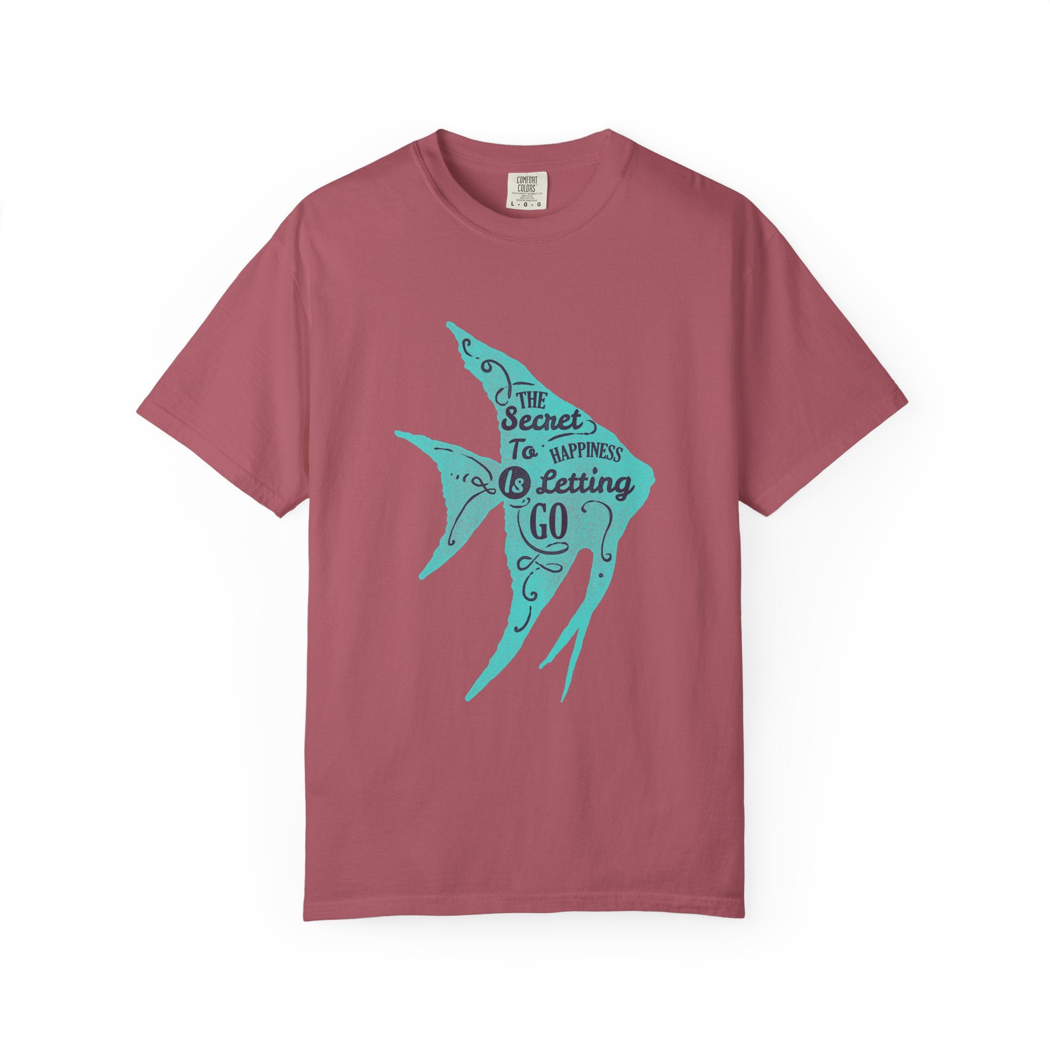 The Secret To Happiness Is Letting Go Fish Art T-Shirt - Sinful Threads