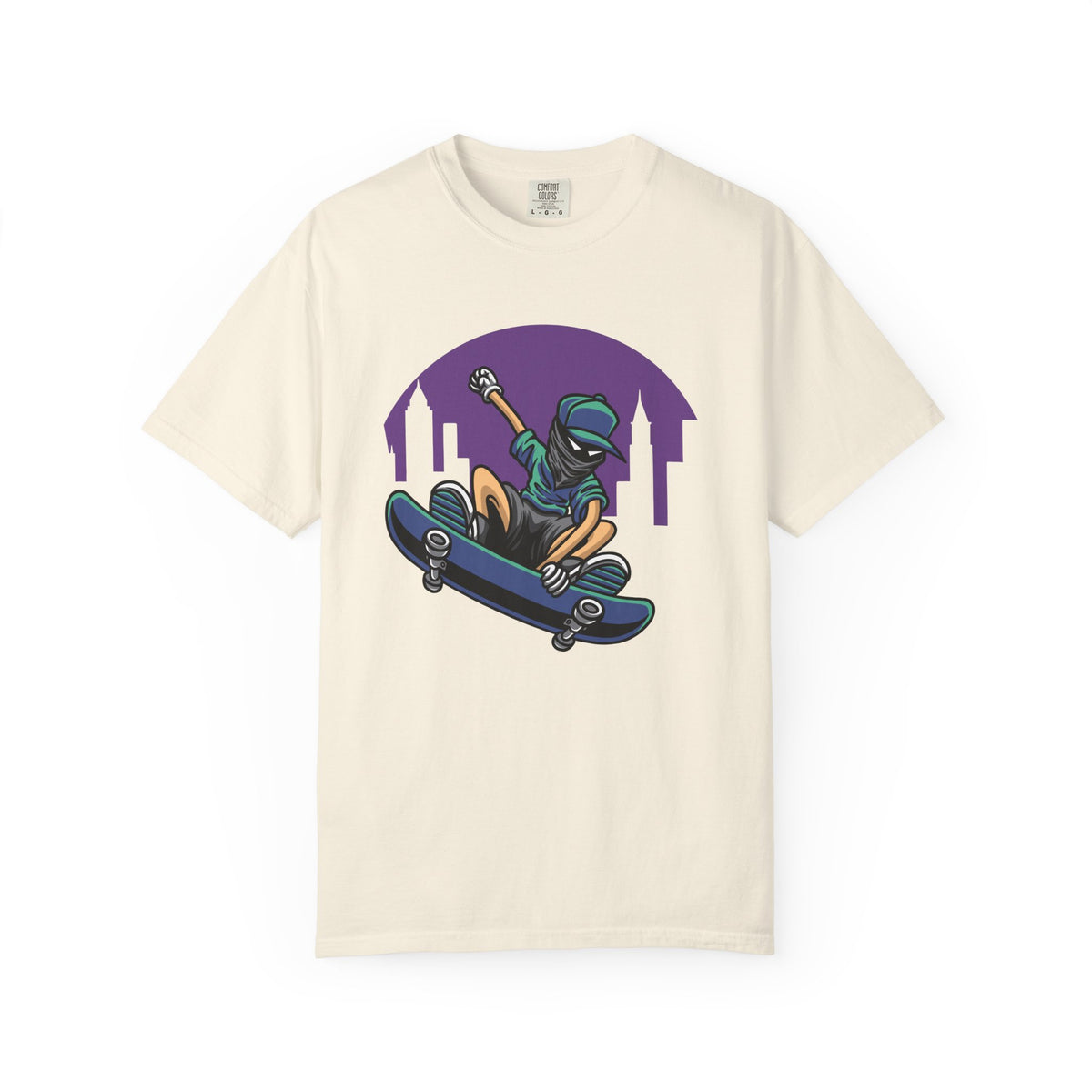 Cityscape Skateboarder Shirt - Urban Graphic Tee - Cool Gift