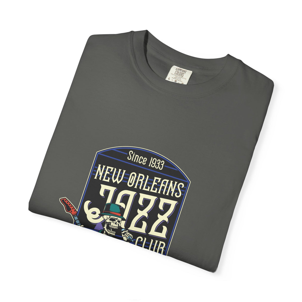 New Orleans Jazz Shirt - Jazz Club Skull Tee, NOLA Music Gift