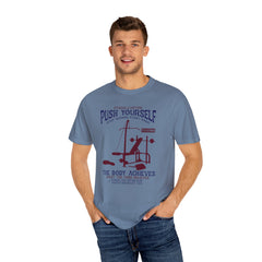 Fitness And Motion Bodybuilding Gym Push Yourself T-Shirt