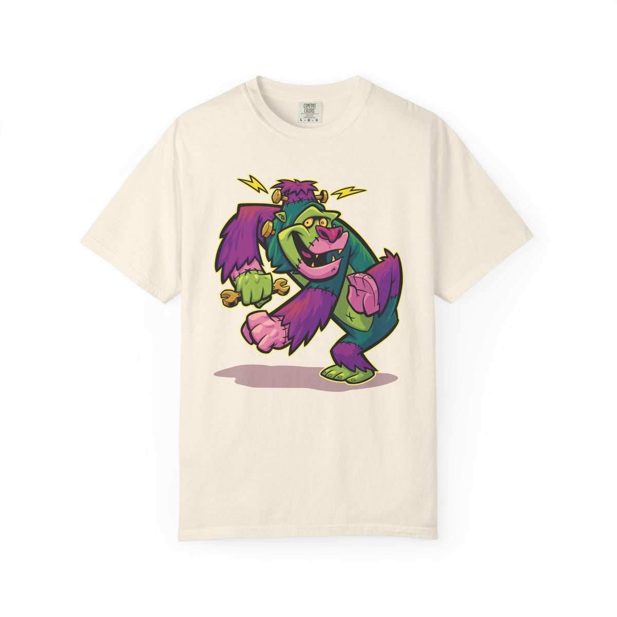 Monster Mashup Tee - King Kong Frankenstein Cartoon Design