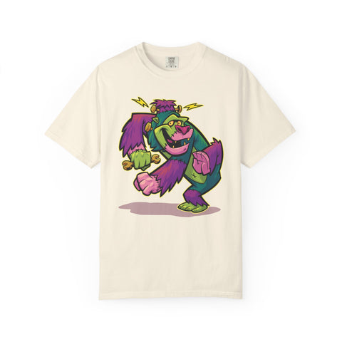 Monster Mashup Tee - King Kong Frankenstein Cartoon Design