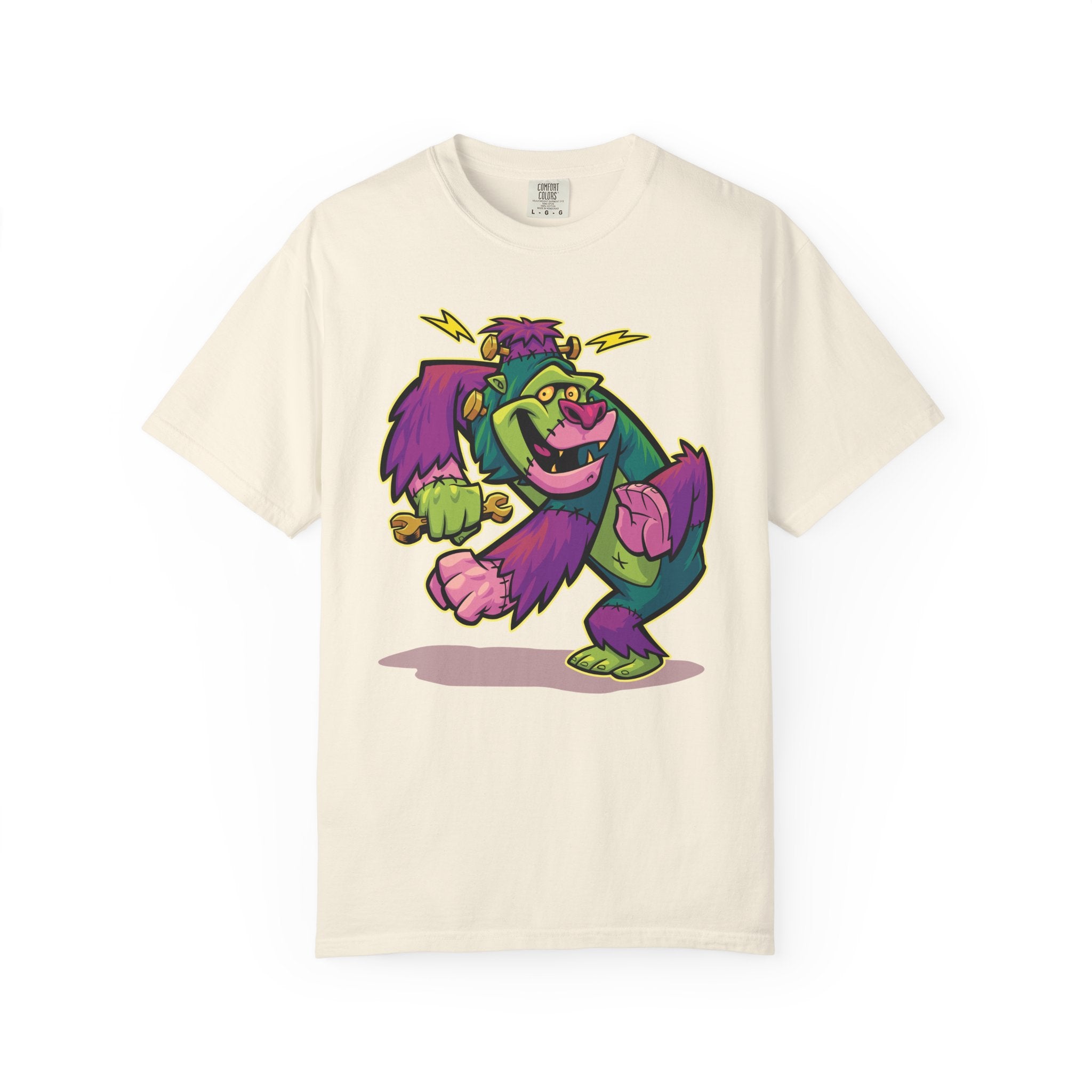 Monster Mashup Tee - King Kong Frankenstein Cartoon Design - Sinful Threads