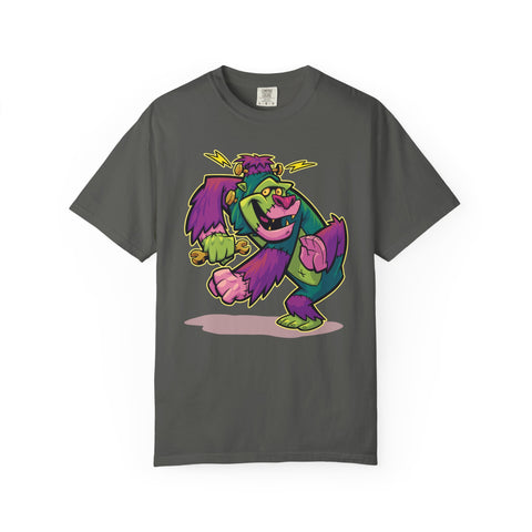 Monster Mashup Tee - King Kong Frankenstein Cartoon Design