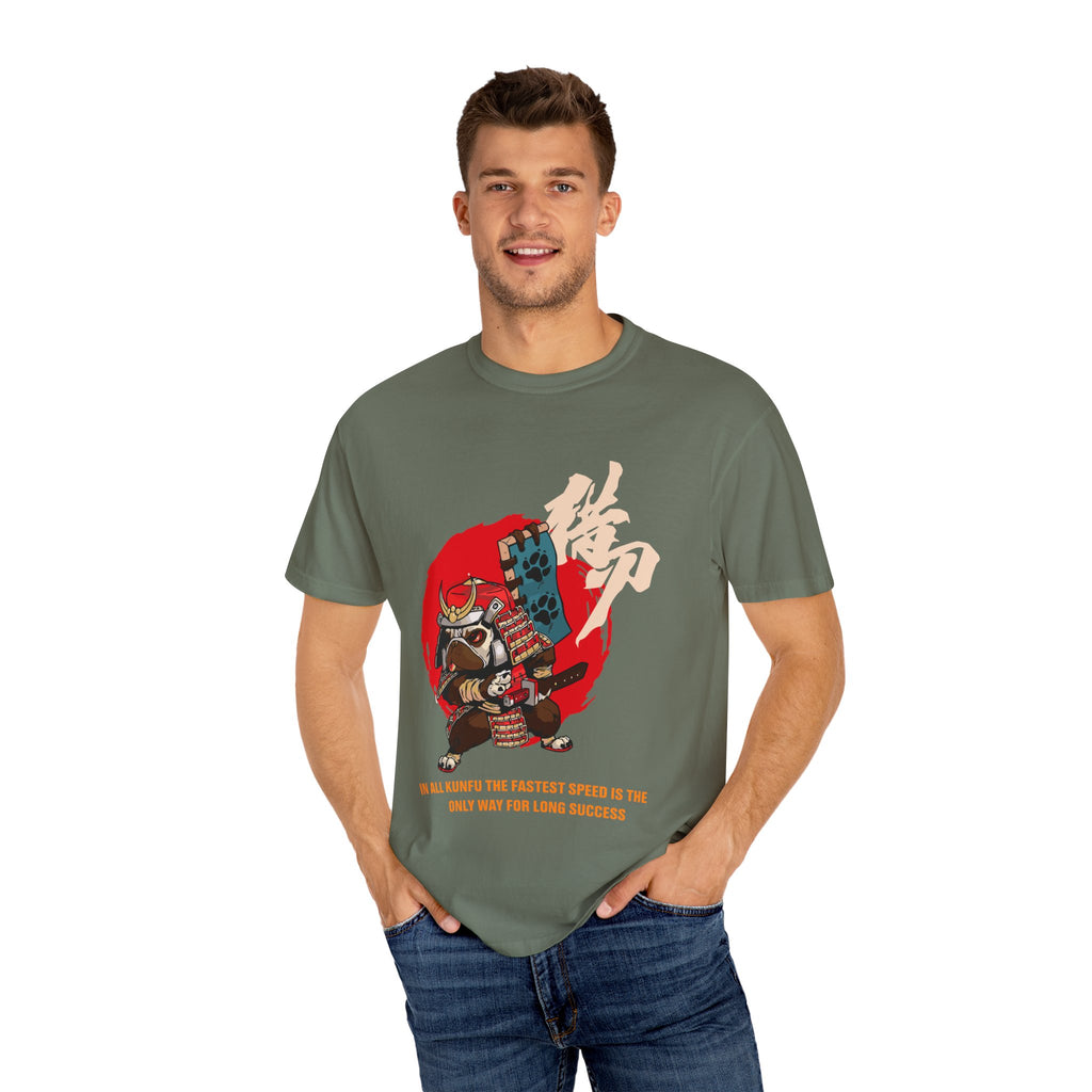 Pug Dog Graphic Tee Japanese Samurai Art Gift - Sinful Threads