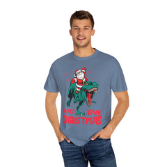Santa T-Rex Shirt - Funny Dino Christmas Tee - Holiday Gift