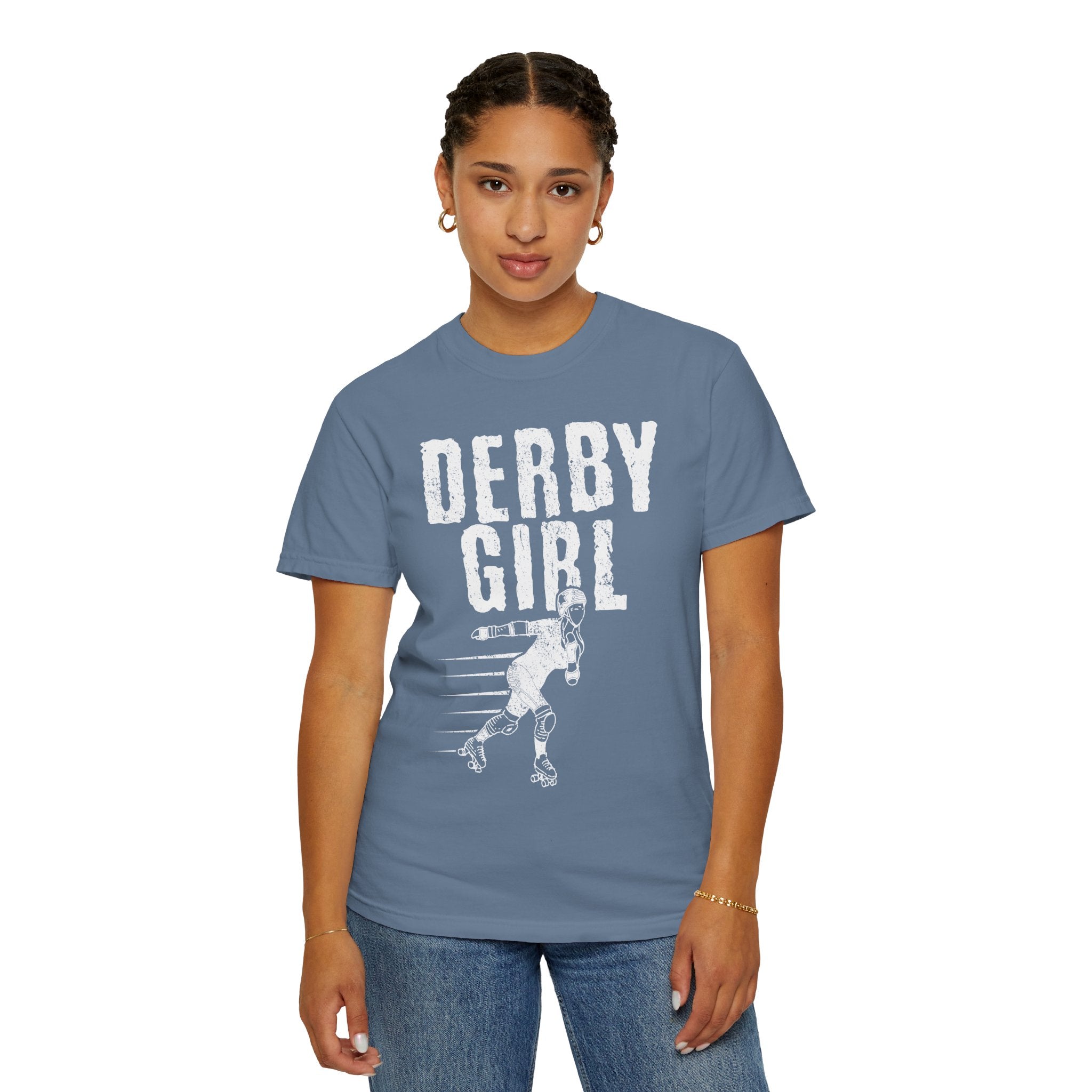 Derby Girl Skater Illustration Sports Design T-Shirt - Sinful Threads