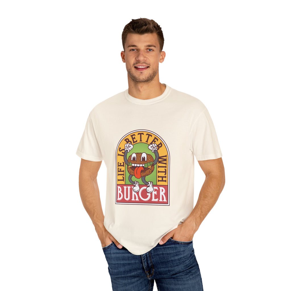 Cute Burger Shirt - Life Is Better Tee - Funny Foodie Gift - Sinful Threads