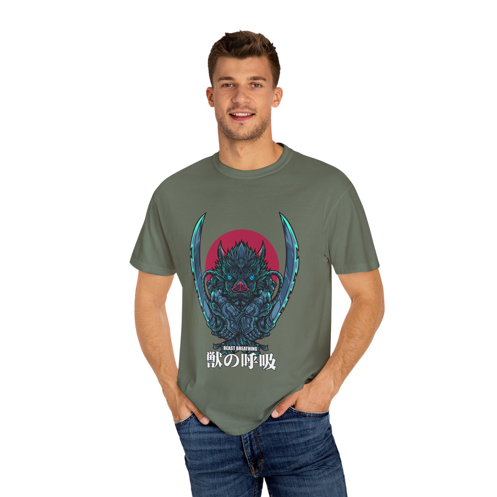 Wild Boar Beast Breathing Tee Modern Anime Graphic - Sinful Threads