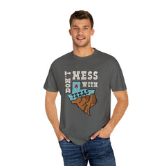 Dont Mess With Texas Map Novelty Design Humor T-Shirt