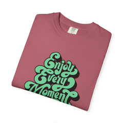 Groovy Graphic Tee - Enjoy Every Moment - Positive Vibe Gift