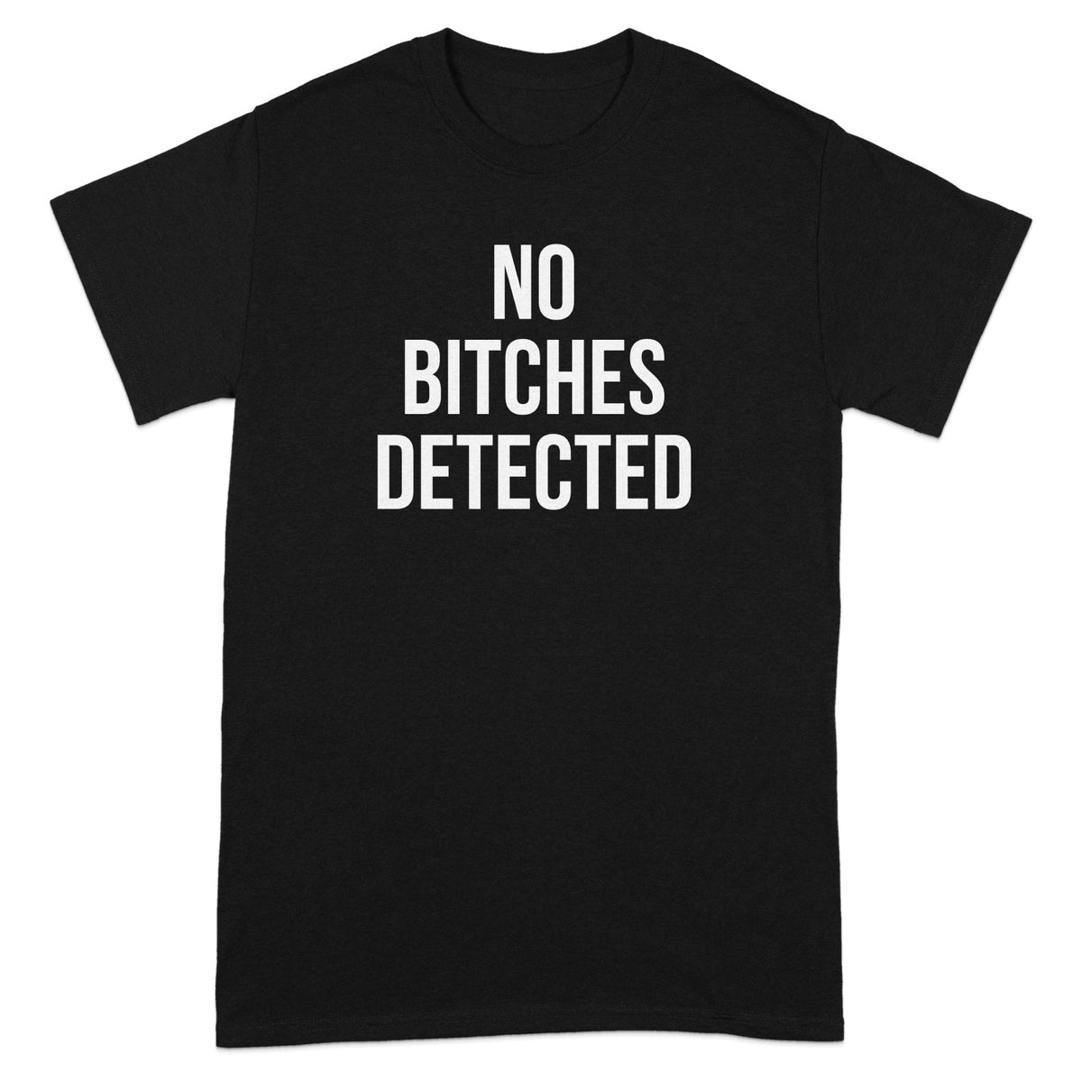 No Bitches Detected Funny Statement Shirt product type