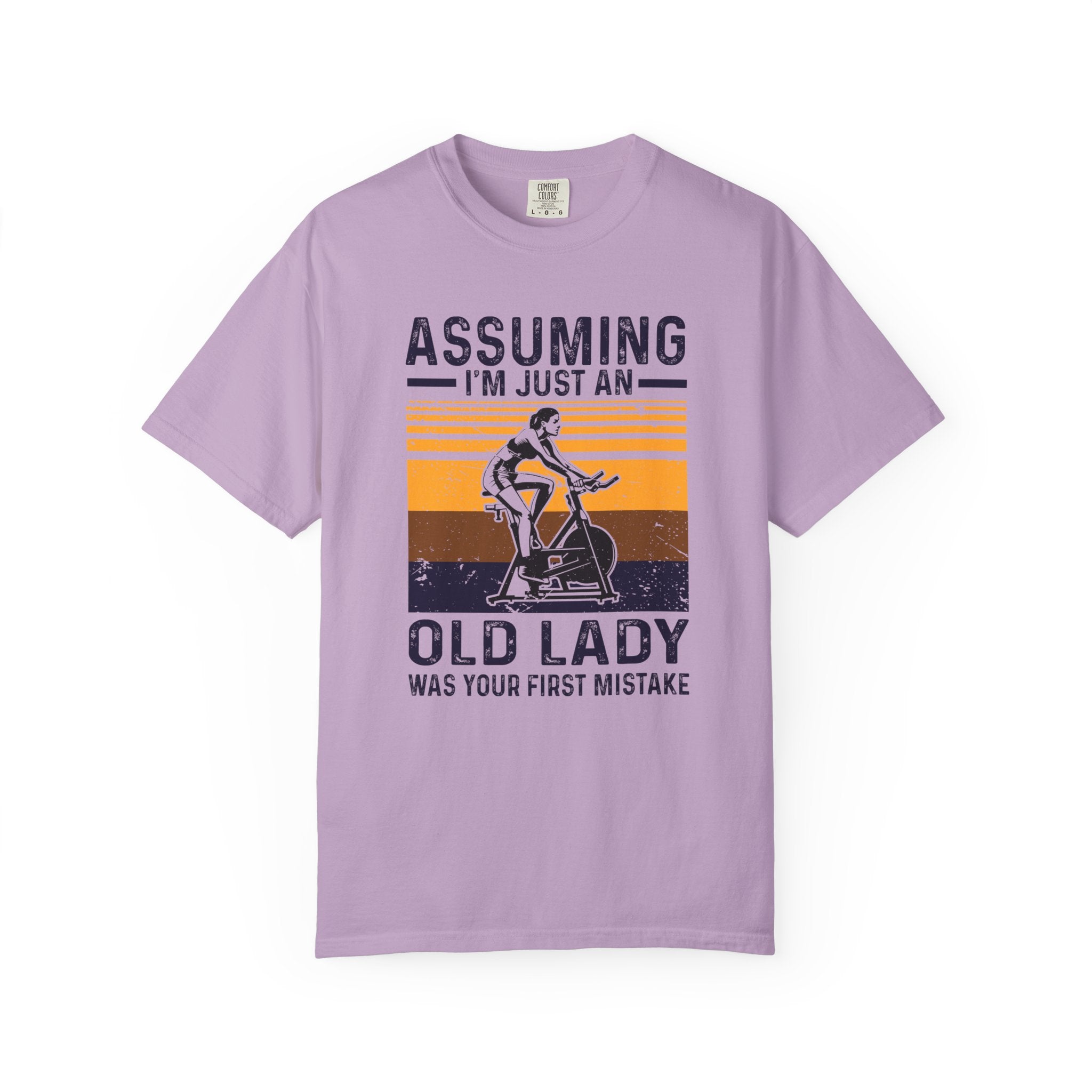 Old Lady Fitness Shirt - First Mistake Workout Tee - Sinful Threads