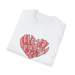 Love You Forever Heart Tee - Romantic Heart Graphic Tshirt - Sinful Threads