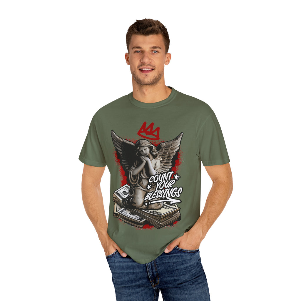 Count Your Blessings Angel Tee – Crown Inspired Shirt - Sinful Threads