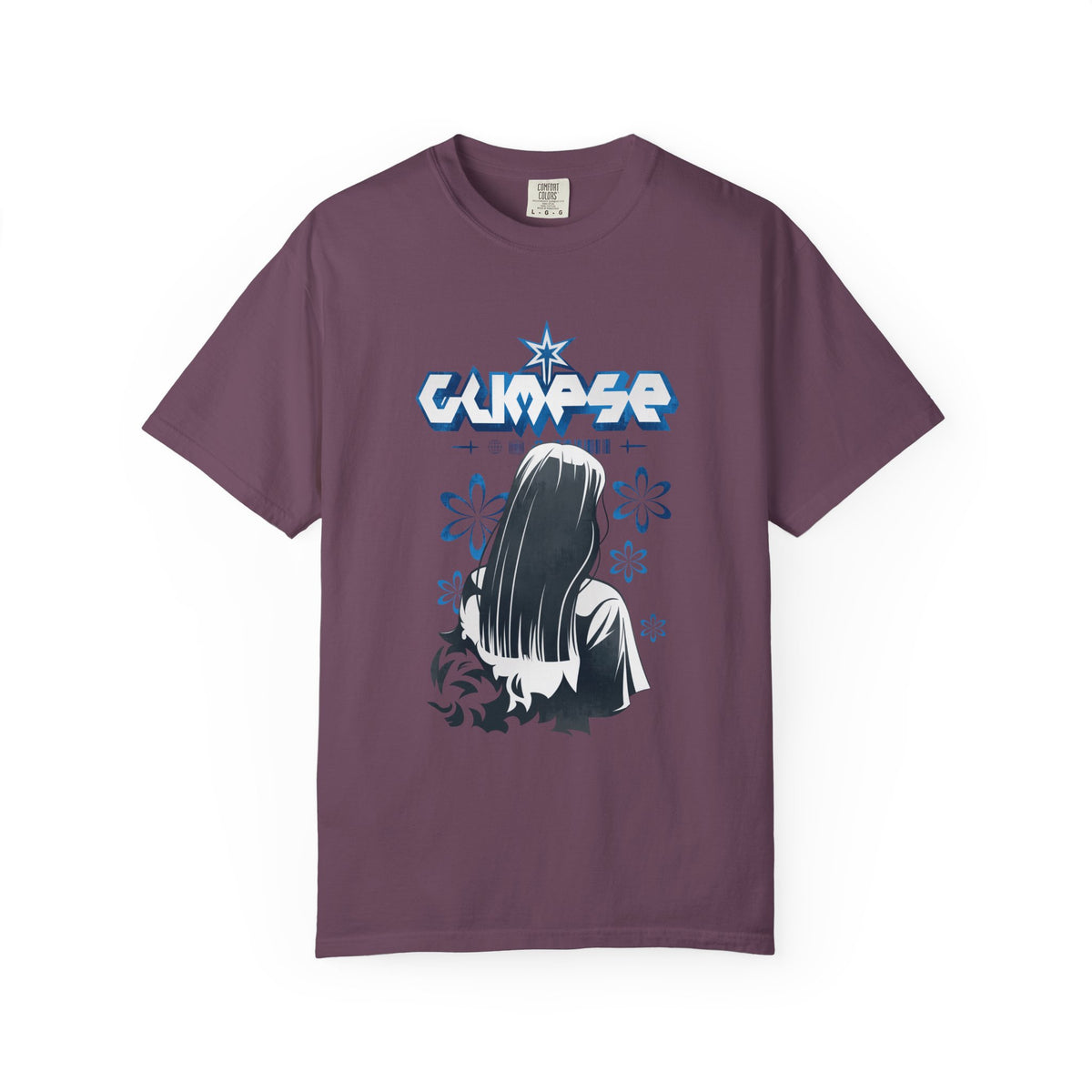 Anime Floral Shirt - Manga Art Top - Anime Lover Gift