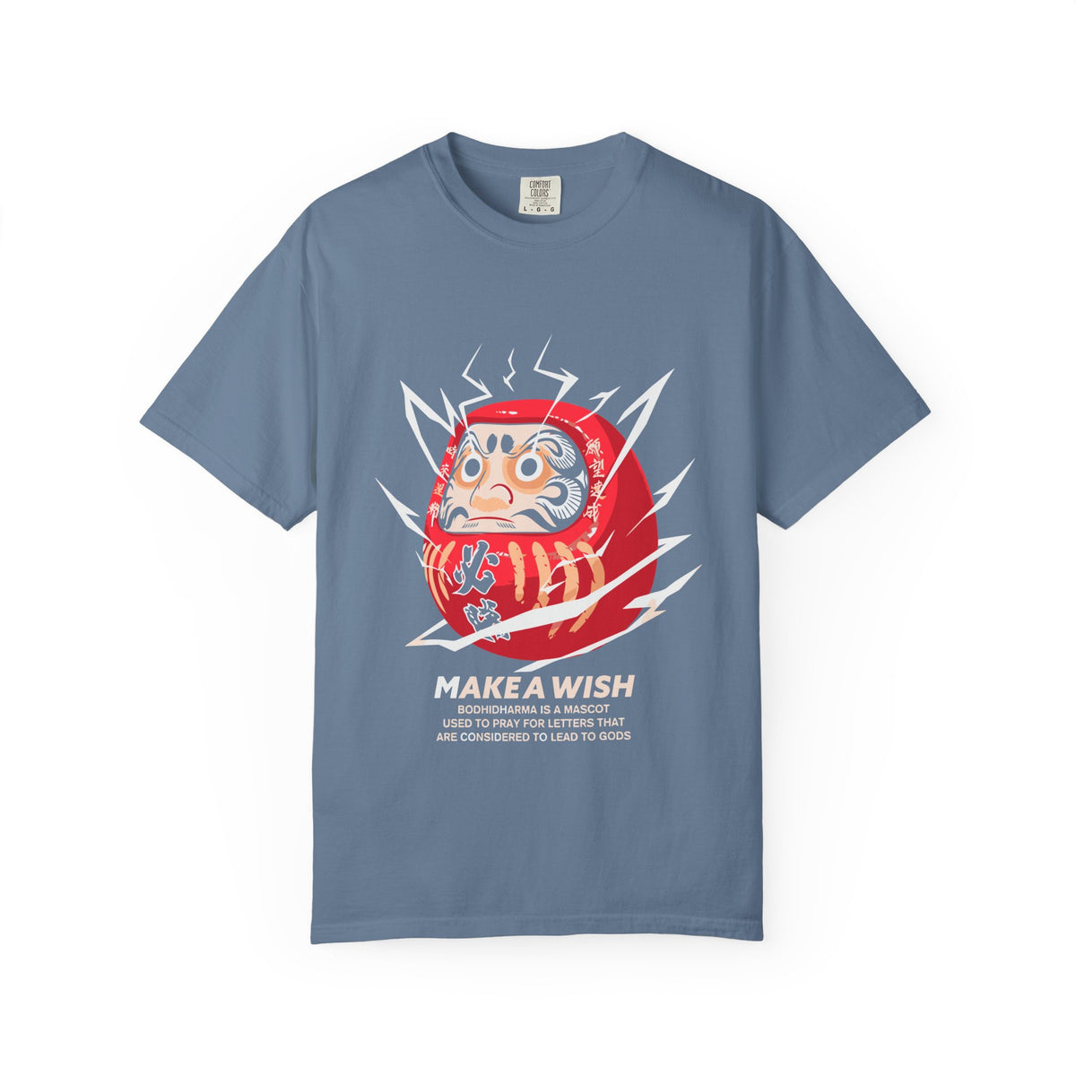 Daruma Good Luck Charm Japanese Graphic Tee Design