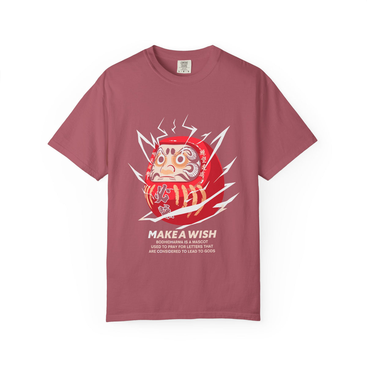 Daruma Good Luck Charm Japanese Graphic Tee Design