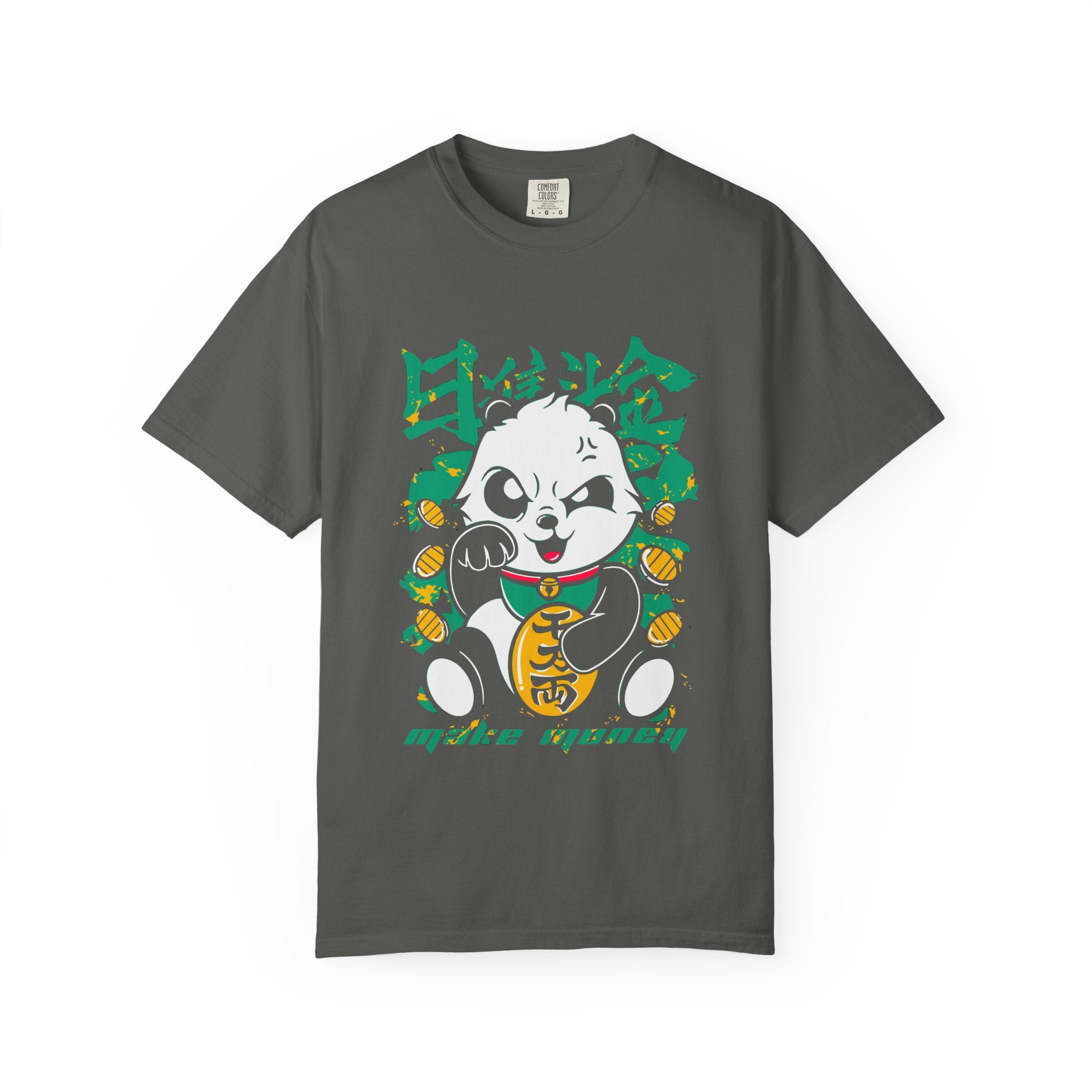 Lucky Panda Fortune Tee - Make Money Graphic Design - Sinful Threads