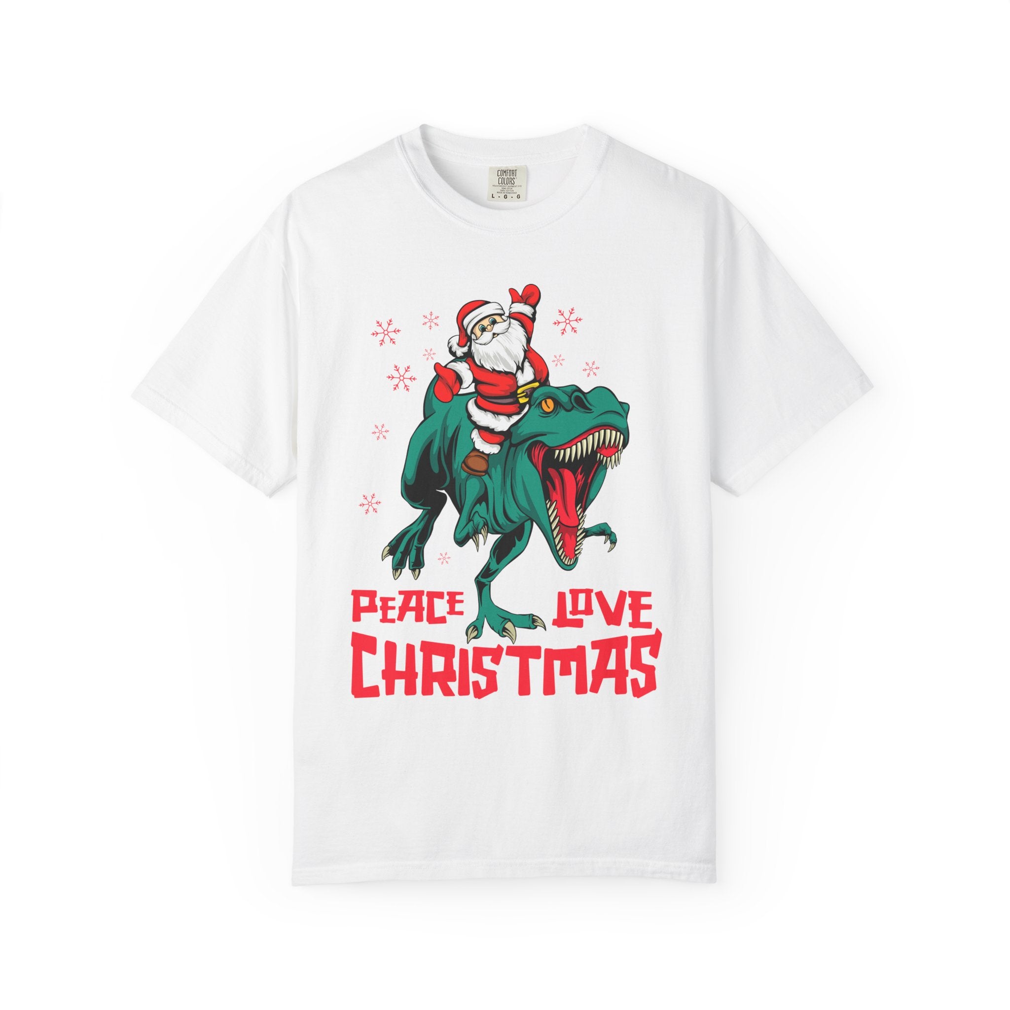 Santa T-Rex Shirt - Funny Dino Christmas Tee - Holiday Gift - Sinful Threads