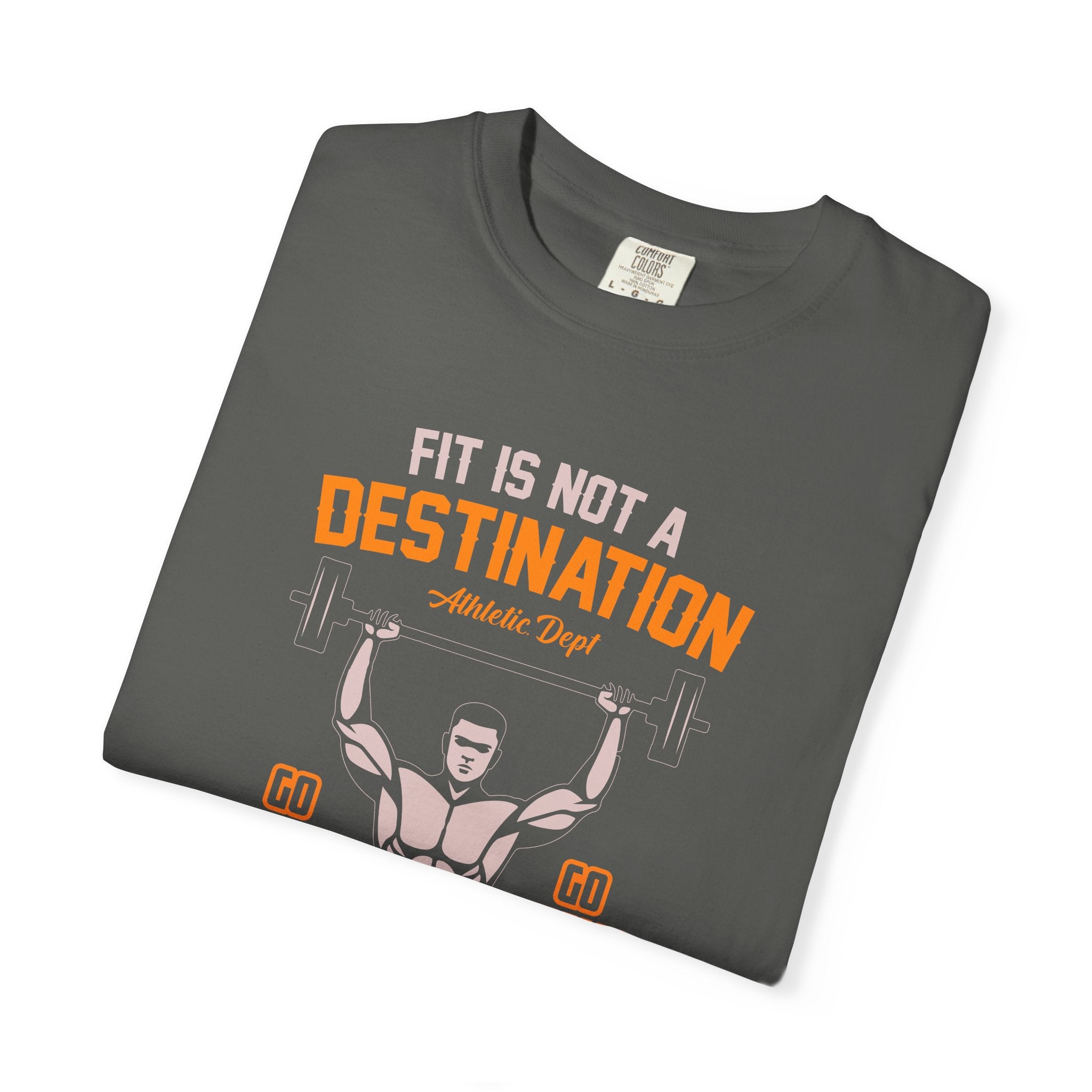 Fit Is Not a Destination Way of Life Gym Motivational Tee - Sinful Threads