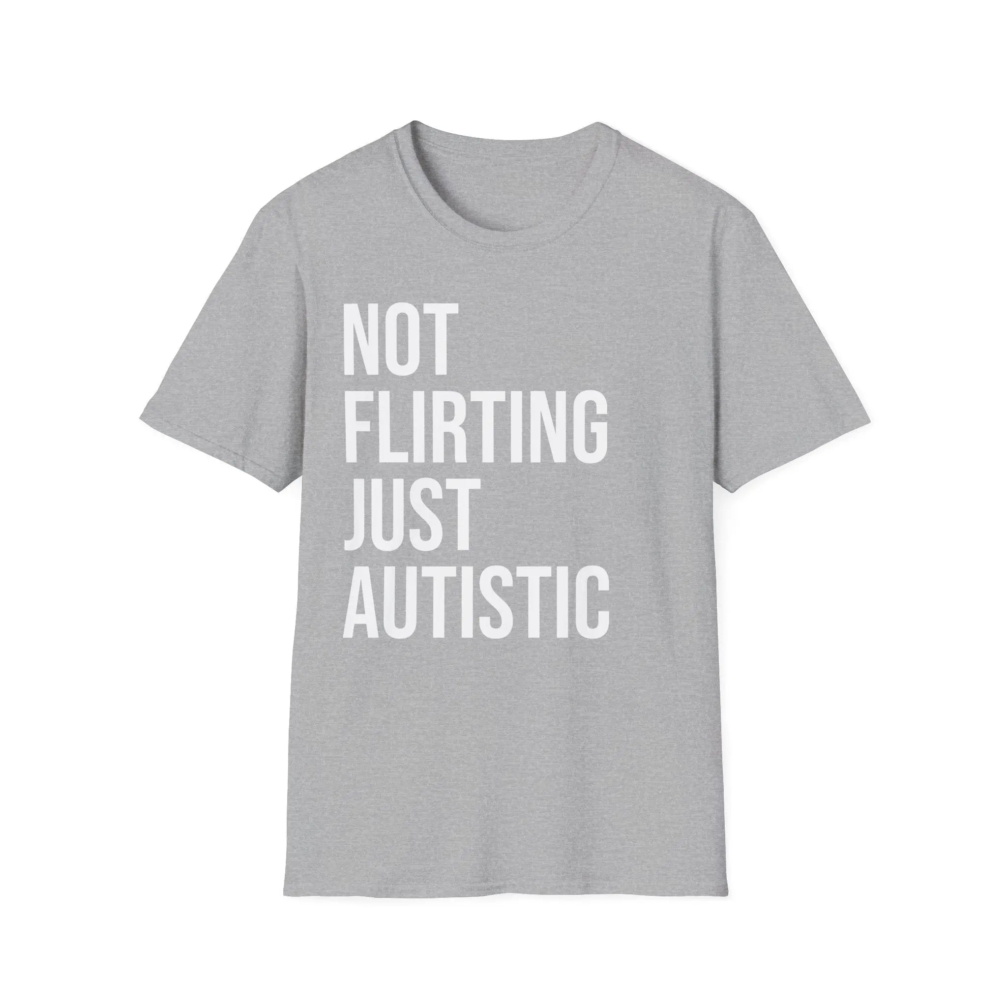 Not Flirting Just Autistic Shirt - Autism Awareness Apparel Printify