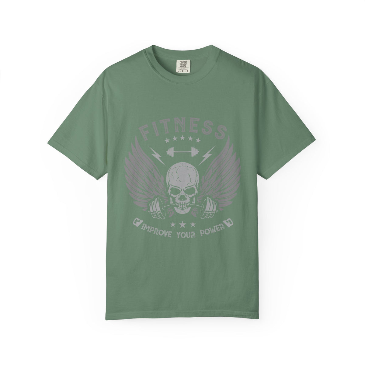 Fitness Improve Your Power Skull Wings Gym Design T-Shirt