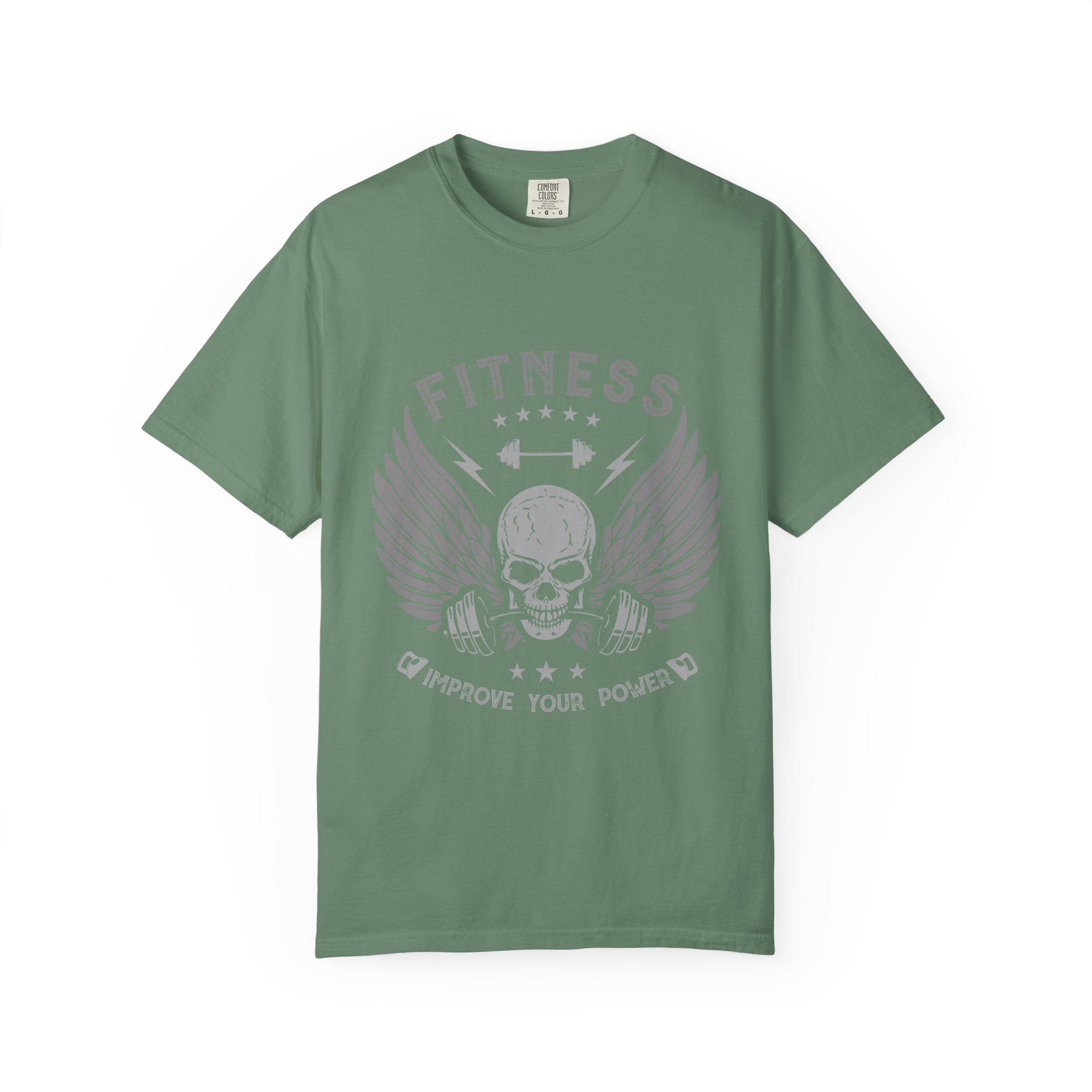 Skull Wings Gym T-Shirt - Improve Your Power - Sinful Threads