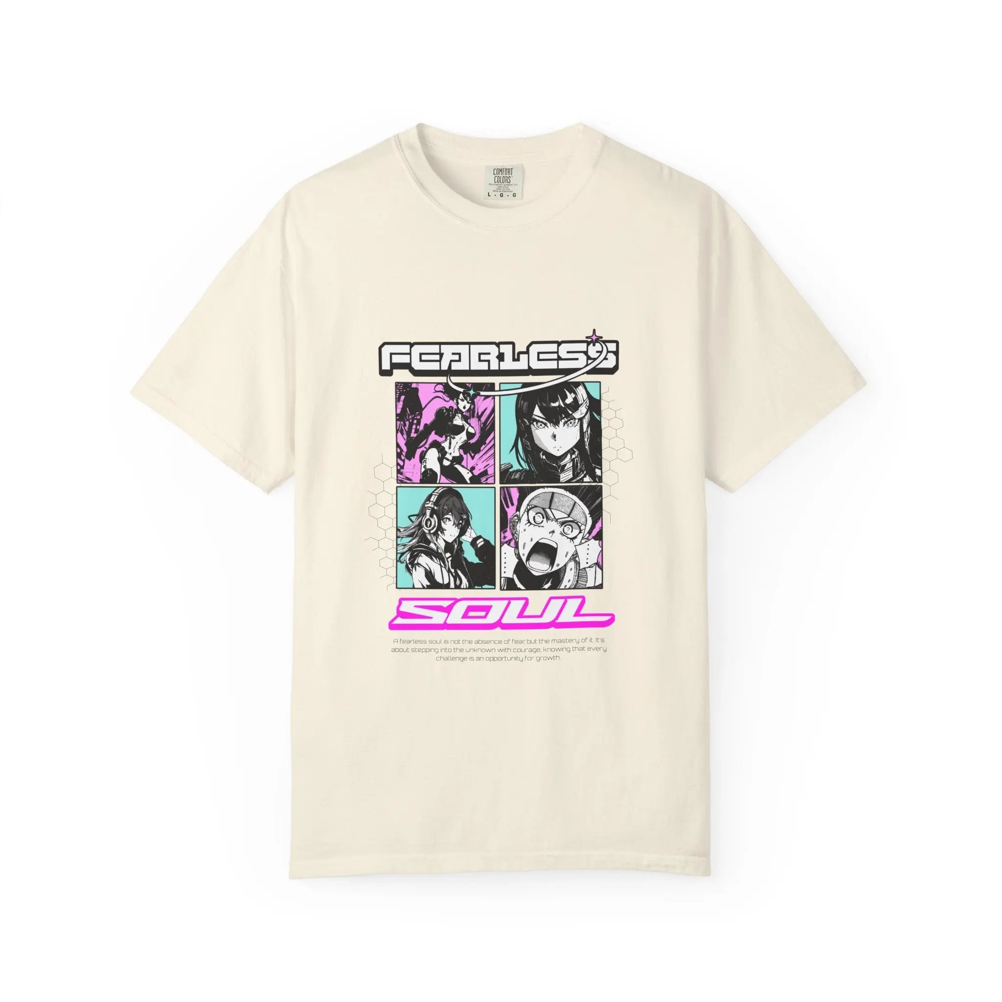 Fearless Soul Tee - Anime Manga Bold Aesthetic Graphic - Sinful Threads