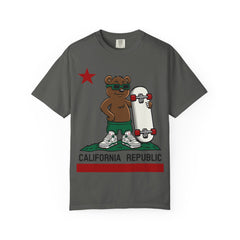 California Skateboard Bear Shirt - Cool Skater Tee for CA Fans