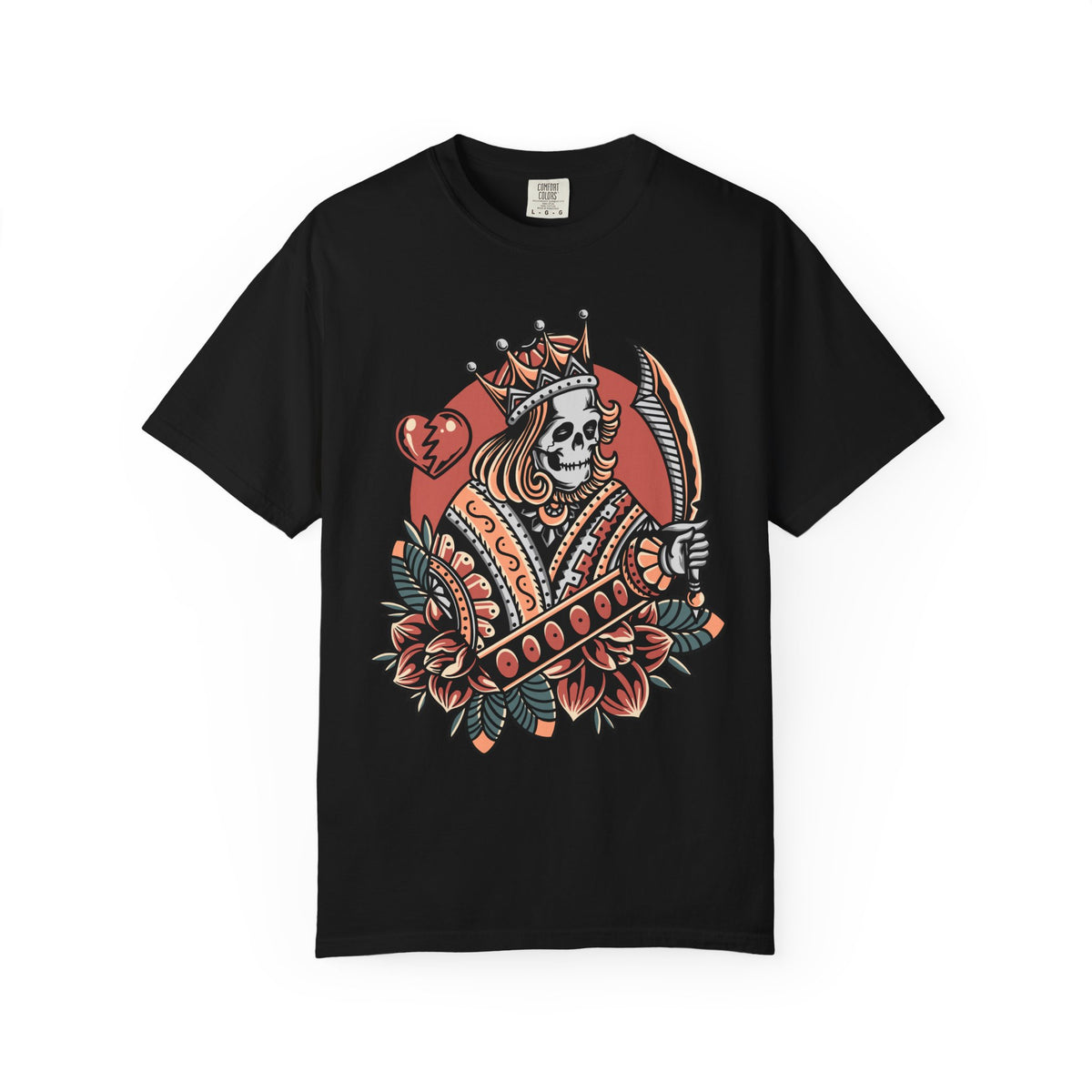Skull King Hearts Shirt - Playing Card Tee, Unique Poker Gift