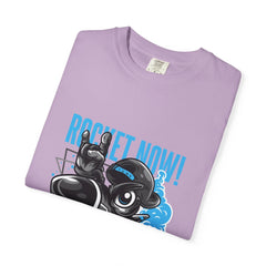 Rocket Now Cartoon Graphic Unisex Relaxed Fit T-Shirt - Sinful Threads
