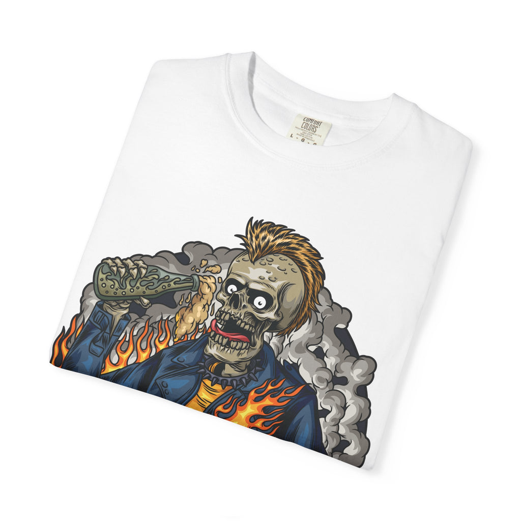 Punk Skull Shirt – Mohawk Skeleton Graphic Tee, Edgy Punk Rocker - Sinful Threads