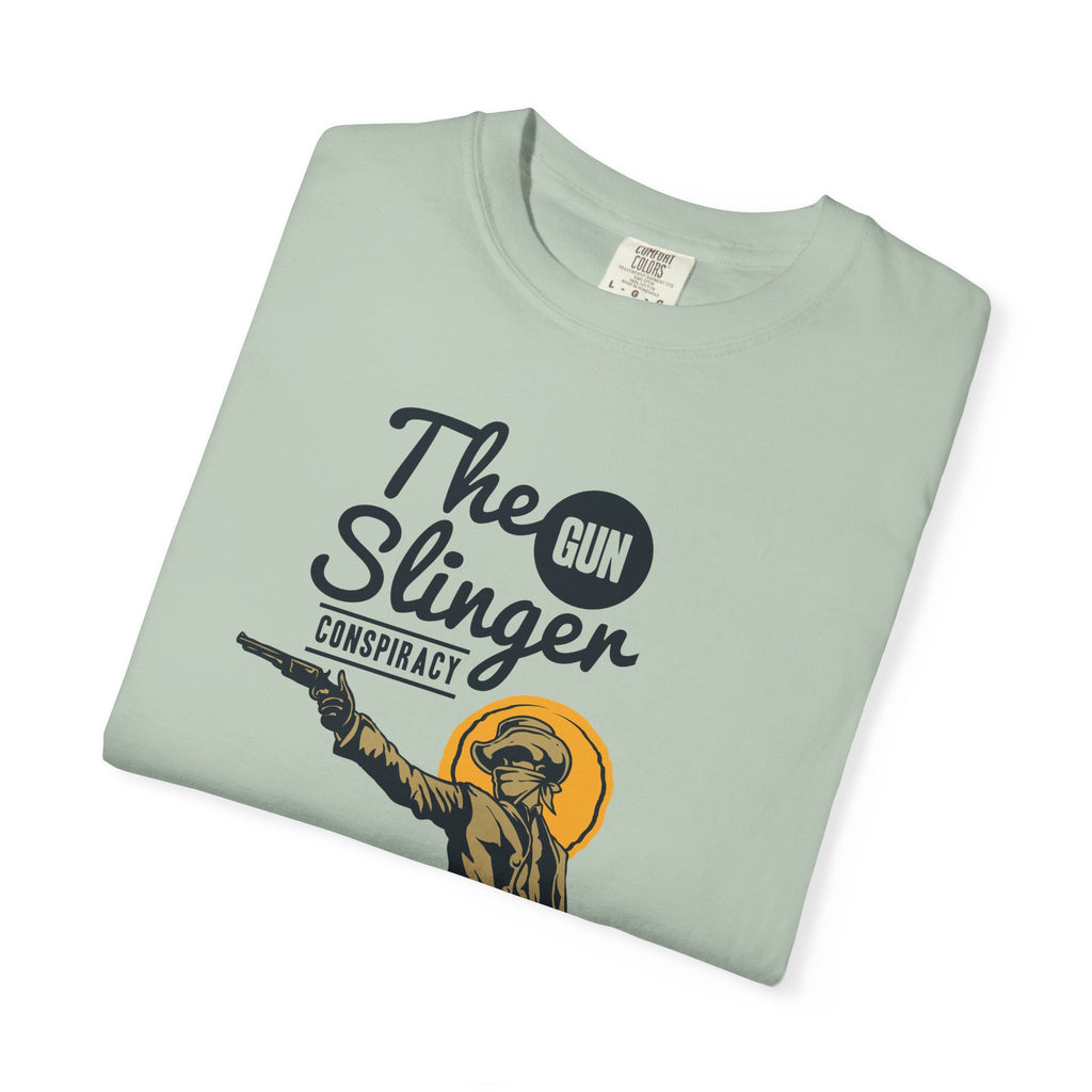 Gunslinger Graphic Tee Conspiracy Cowboy - Western Unisex - Sinful Threads