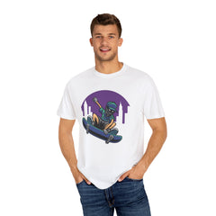 Cityscape Skateboarder Shirt - Urban Graphic Tee - Cool Gift