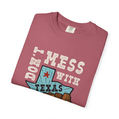Dont Mess With Texas Map Novelty Design Humor T-Shirt