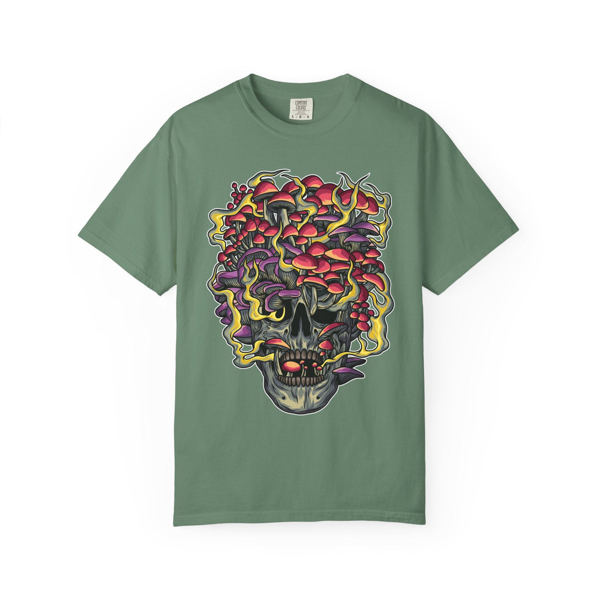 Mushroom skull shirt - fungi gothic tee - macabre gift