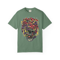 Mushroom skull shirt - fungi gothic tee - macabre gift