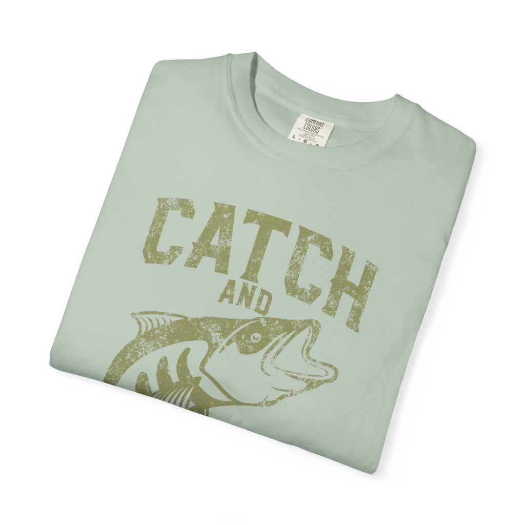 Catch And Release Fishing Graphic Artwork Design T-Shirt - Sinful Threads
