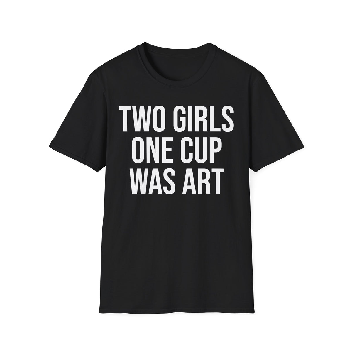 2 Girls 1 Cup Was Art - Funny Statement Shirt