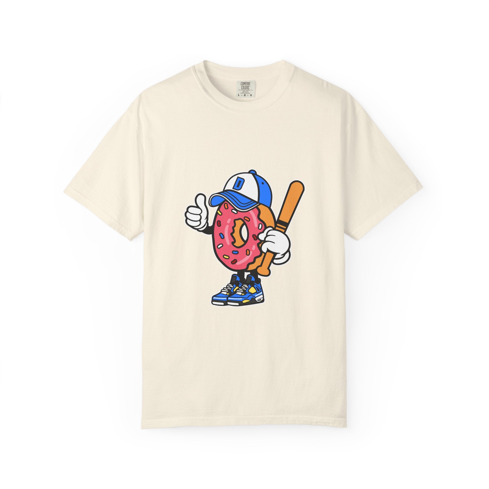 Doughnut the Baseball Player Fun and Sweet T-Shirt - Sinful Threads