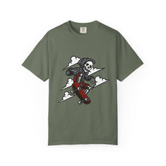 Grim Reaper Skate Shirt - Skeleton Tee - Cool Skater Gift
