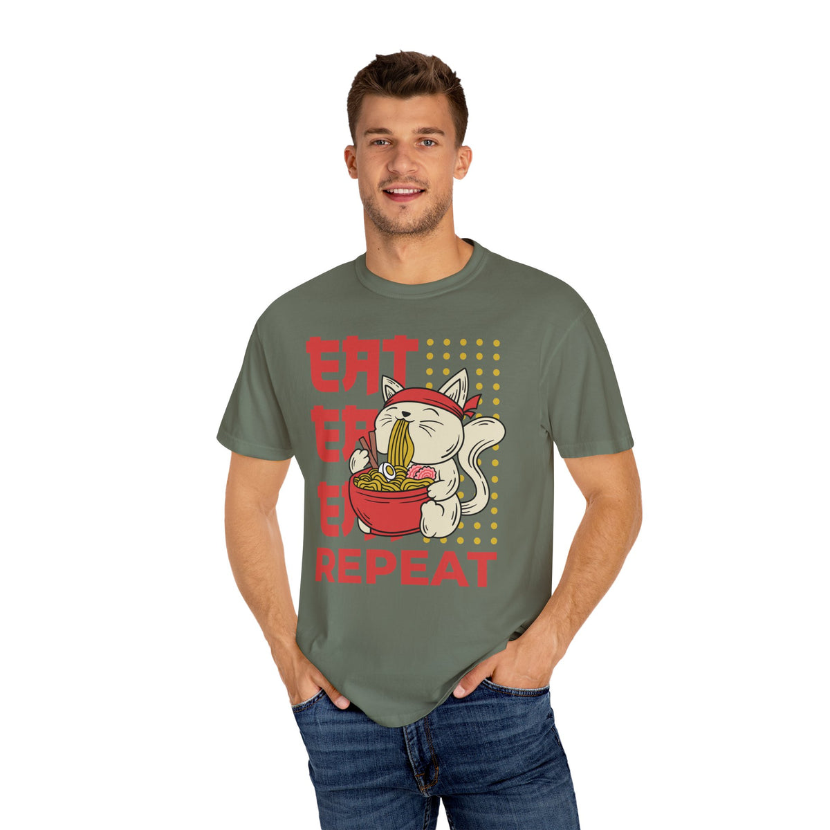 Cat Ramen Shirt - Funny Anime Tee - Japanese Foodie Gift