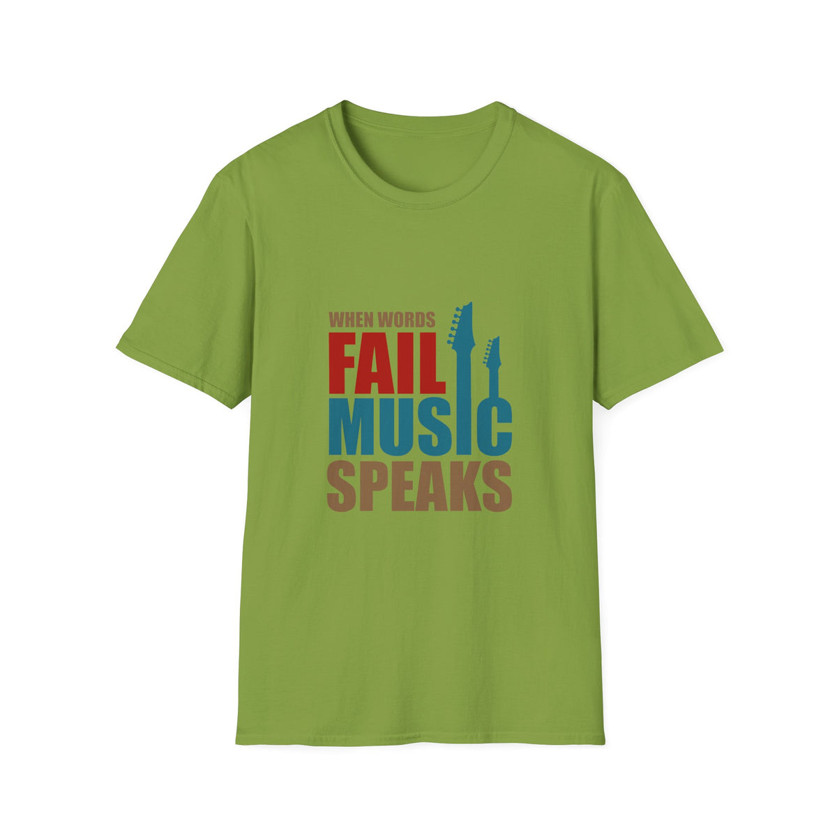 When Words Fail Music Tee - Music Speaks Graphic Shirt - Sinful Threads